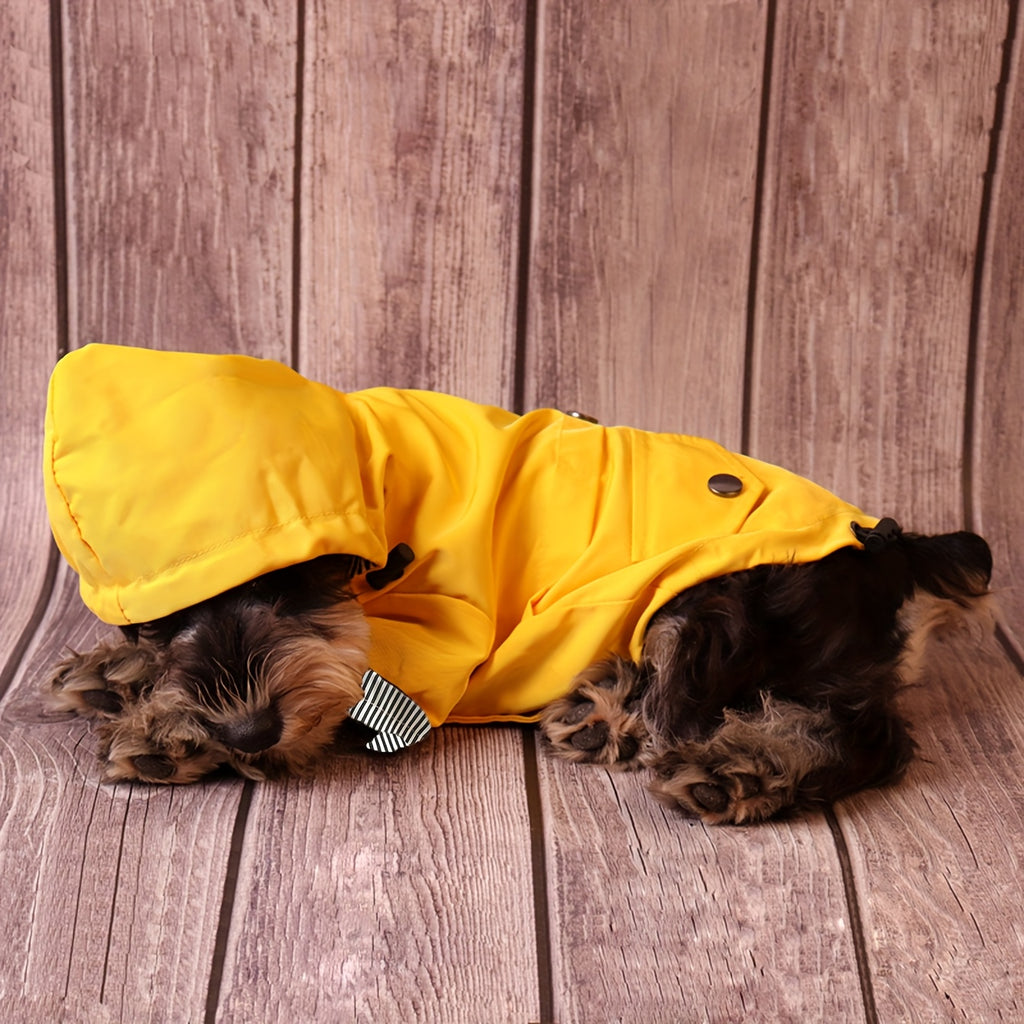 Keep Your Pet Puppy Warm & Dry With This Stylish Striped Rain Jacket! Christmas Gift