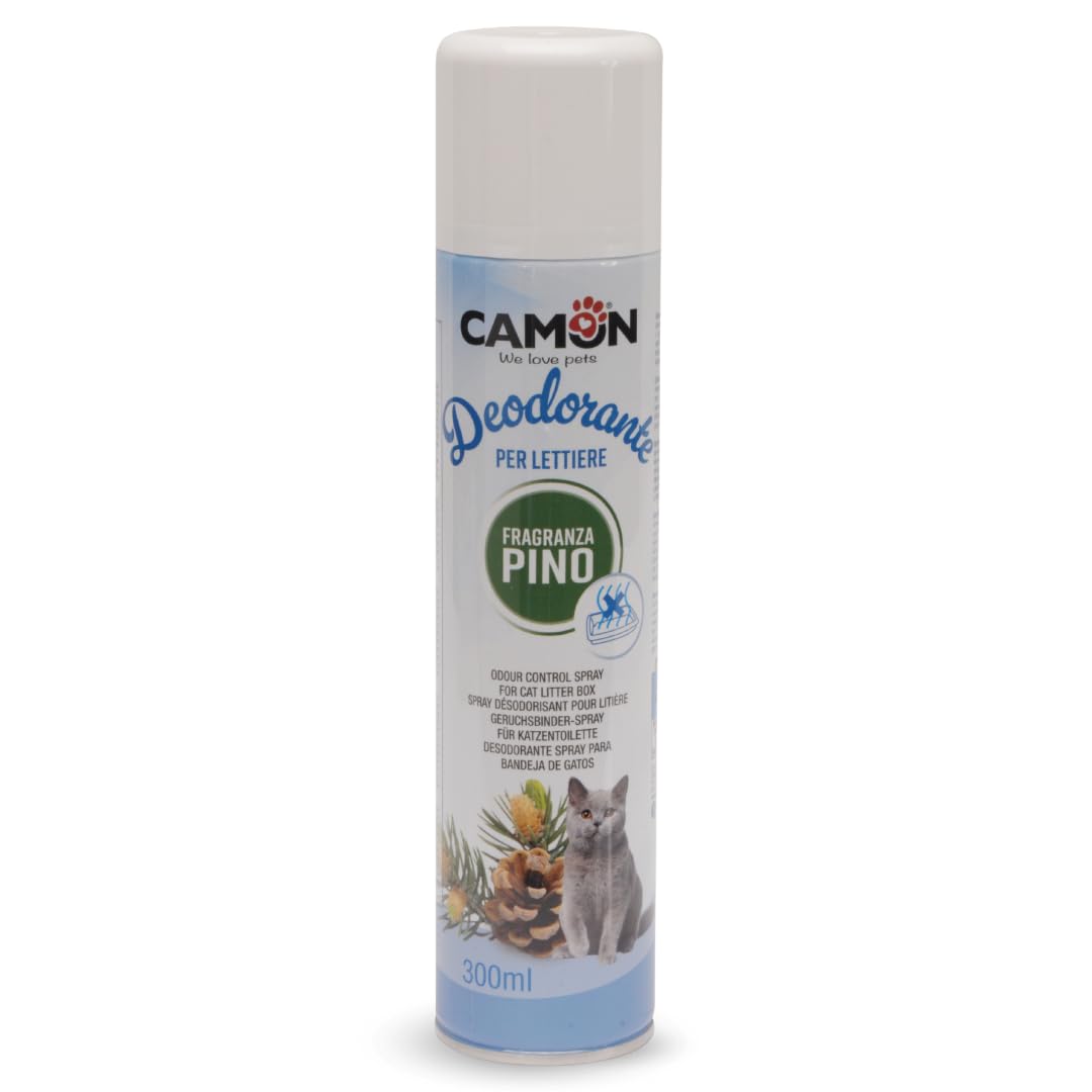 CAMON | Deodorante Spray al Talco per Cani e Gatti, 300ml, Elimina Cattivi Odori, Facile Applicazione