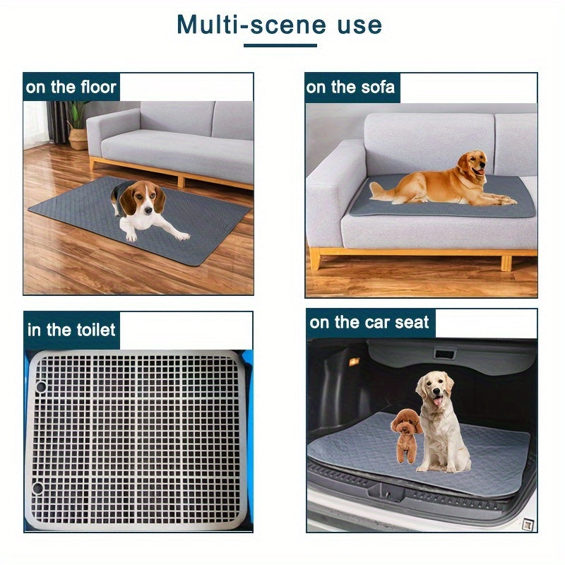 Washable & Reusable Pet Pee Pads - 4-Layer Training Mats for Dogs & Cats, Non-Slip, Easy to Clean - Ideal for Indoor & Outdoor Use Petforpets