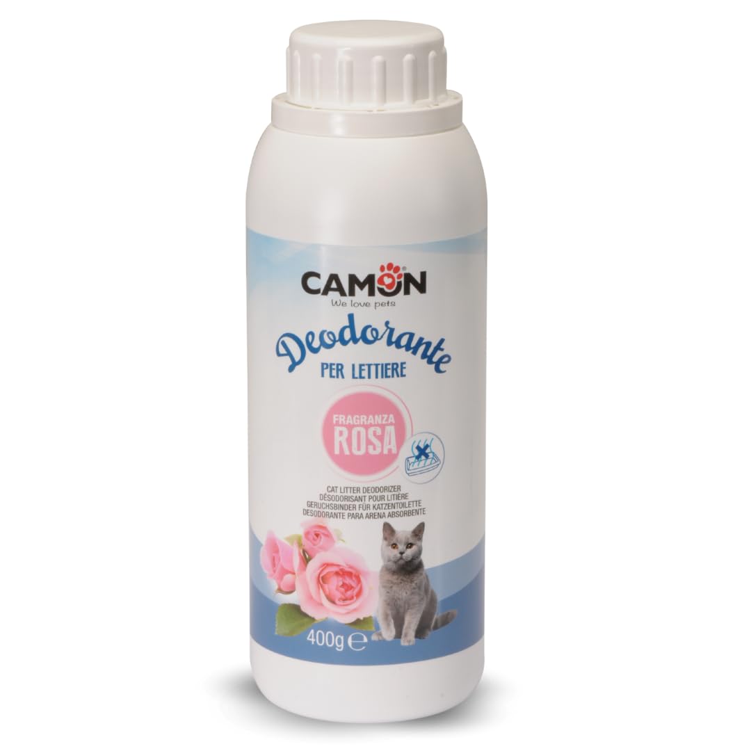CAMON | Deodorante Spray al Talco per Cani e Gatti, 300ml, Elimina Cattivi Odori, Facile Applicazione