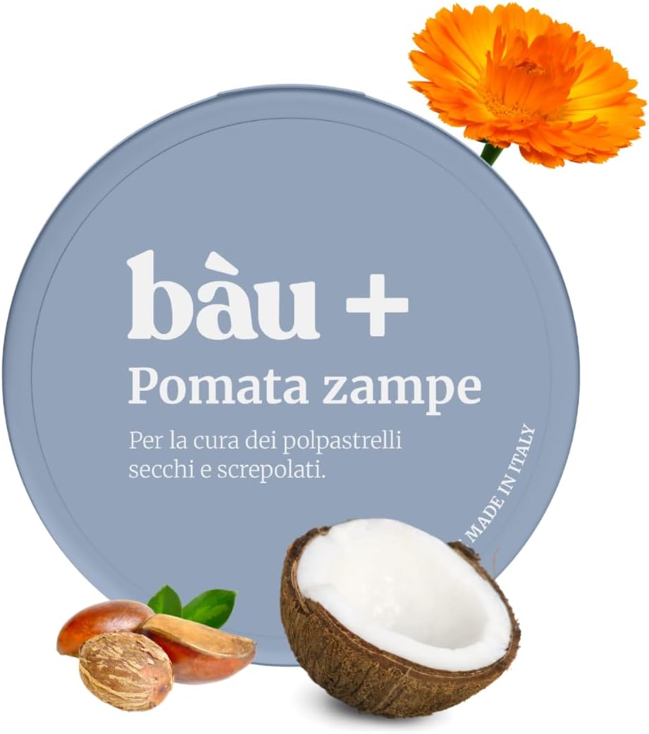 Crema Polpastrelli Cane Nutriente e Protettiva, Crema Zampe Cani Naturale Senza Parabeni e Siliconi, Balsamo Zampe Cane Naturale Protettiva Antinfiammatoria con Karitè e Calendula