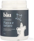 bàu Cosmesi Cane Placca e Tartaro, Polvere Denti Cane Appetibile, Integratore Naturale Migliora l'Alito Cane, Polvere Denti Cane e Gatto con Alga Ascophyllum, Rimedio per Puliza Denti Cane - 150g