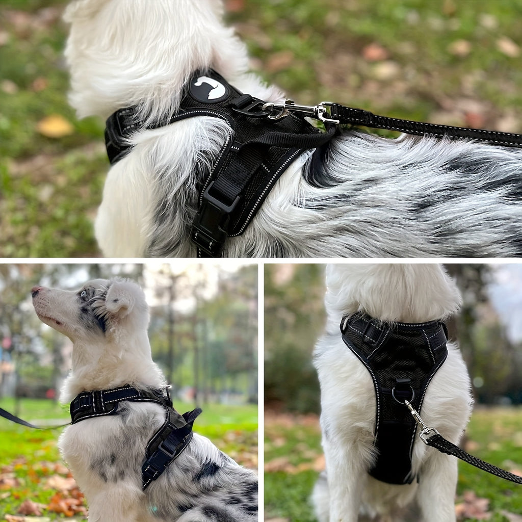 Pettorina per Cani Riflettente Anti-Soffocamento con Maniglia di Controllo