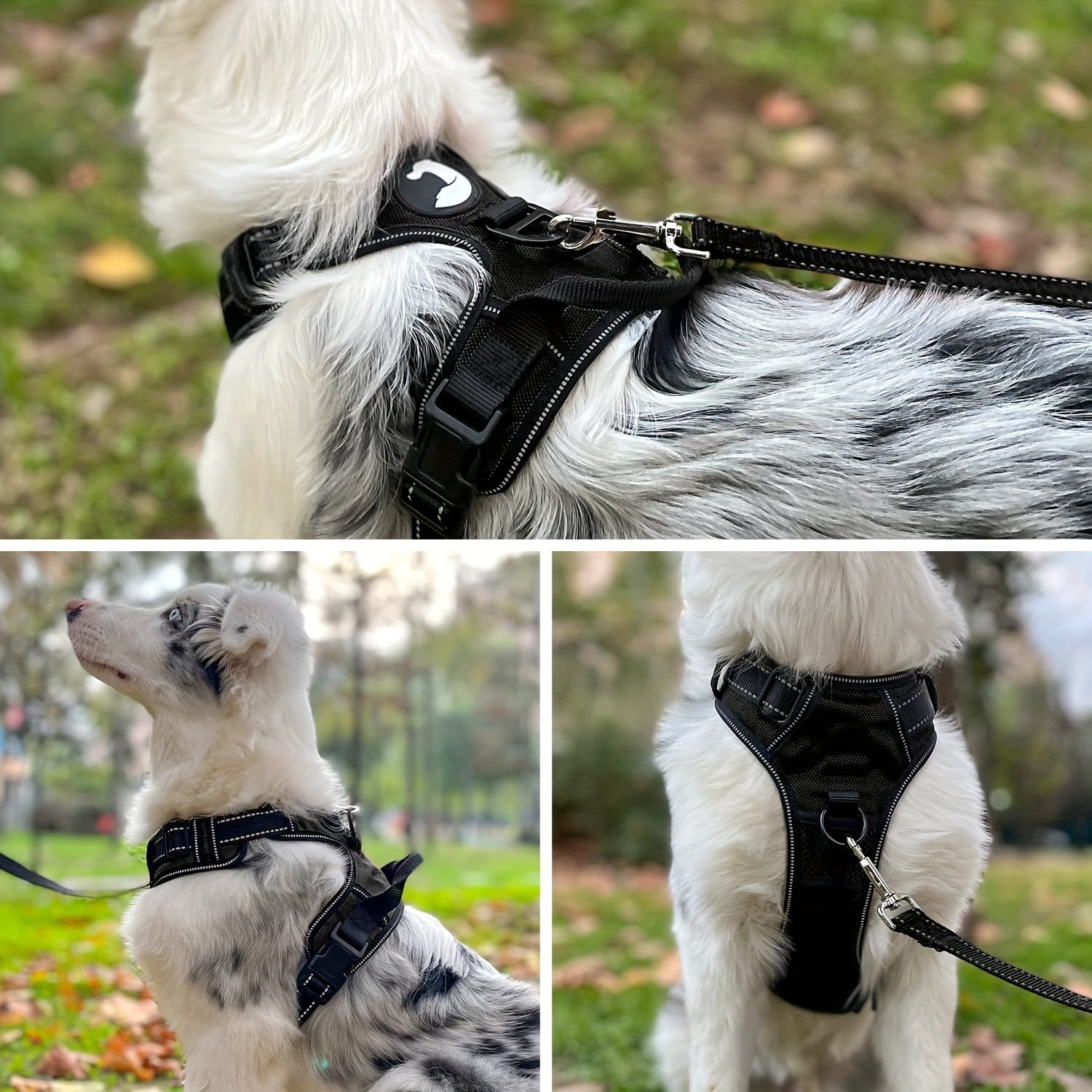 Pettorina per Cani Riflettente Anti-Soffocamento con Maniglia di Controllo