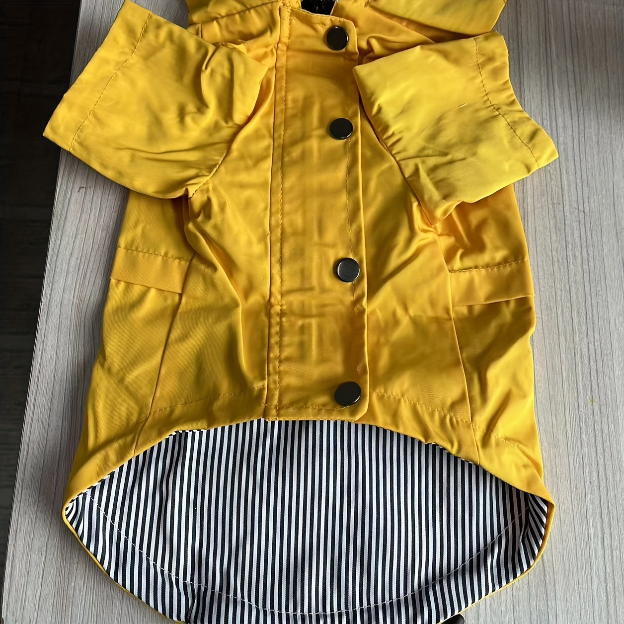 Keep Your Pet Puppy Warm & Dry With This Stylish Striped Rain Jacket! Christmas Gift
